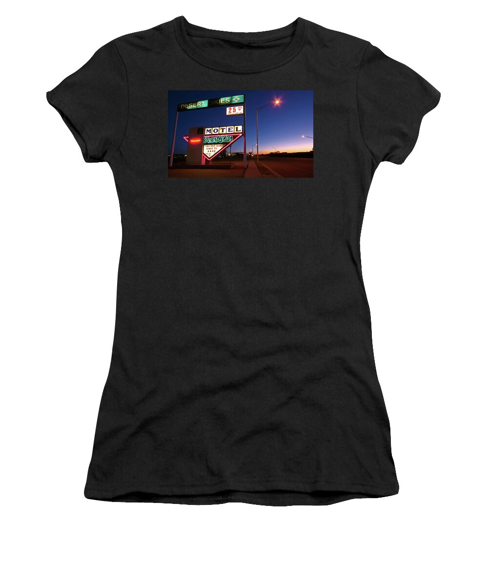 Desert Skies Women's T-Shirt featuring the photograph Desert Skies by Micah Offman
