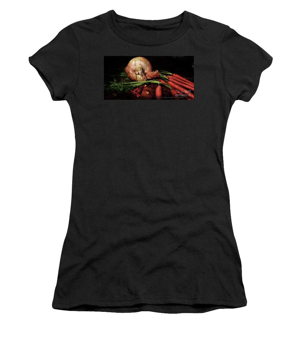 Still Life Women's T-Shirt featuring the photograph Dinner by Kathy Russell