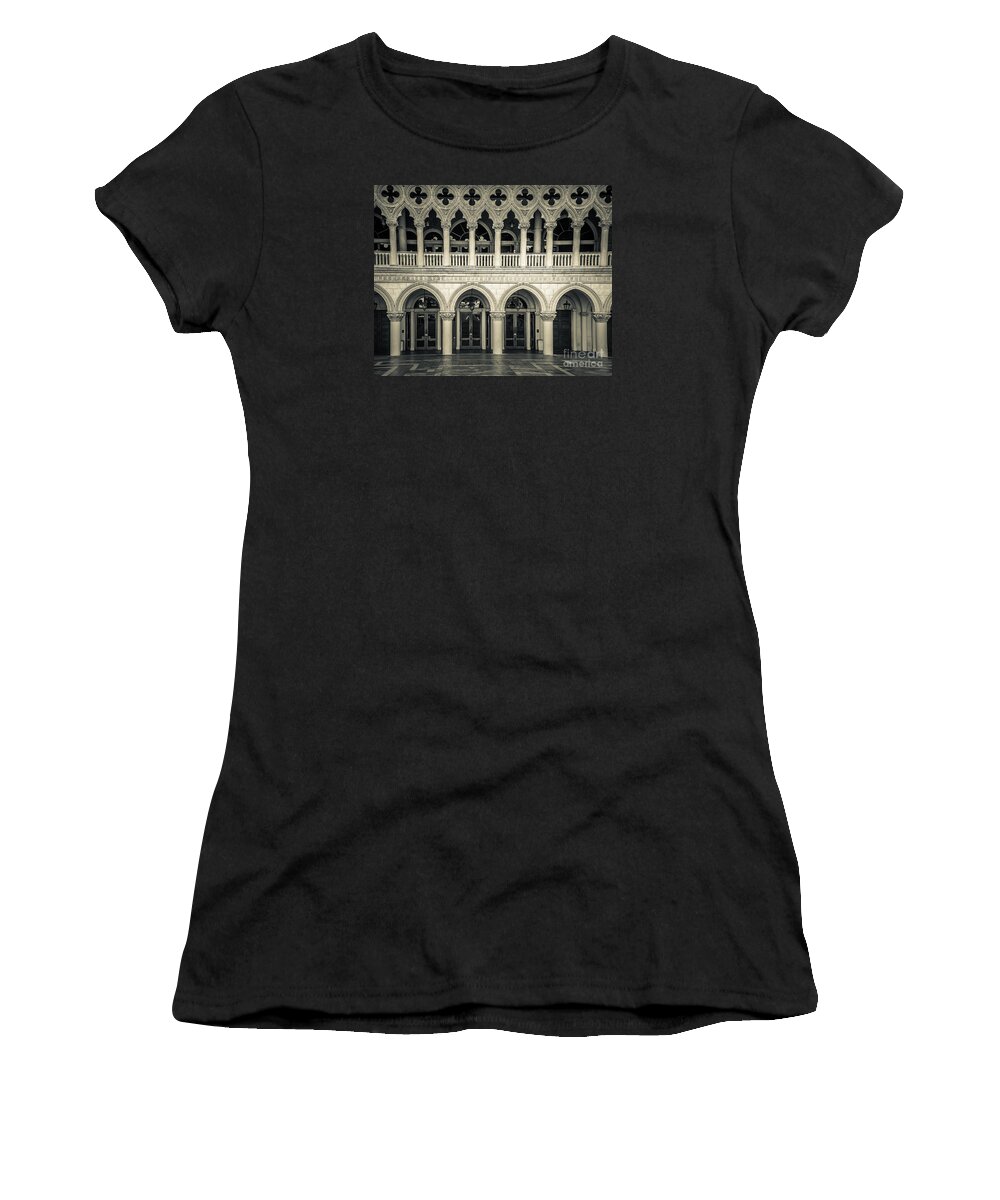 Door Women's T-Shirt featuring the photograph Door With Balcony by Perry Webster
