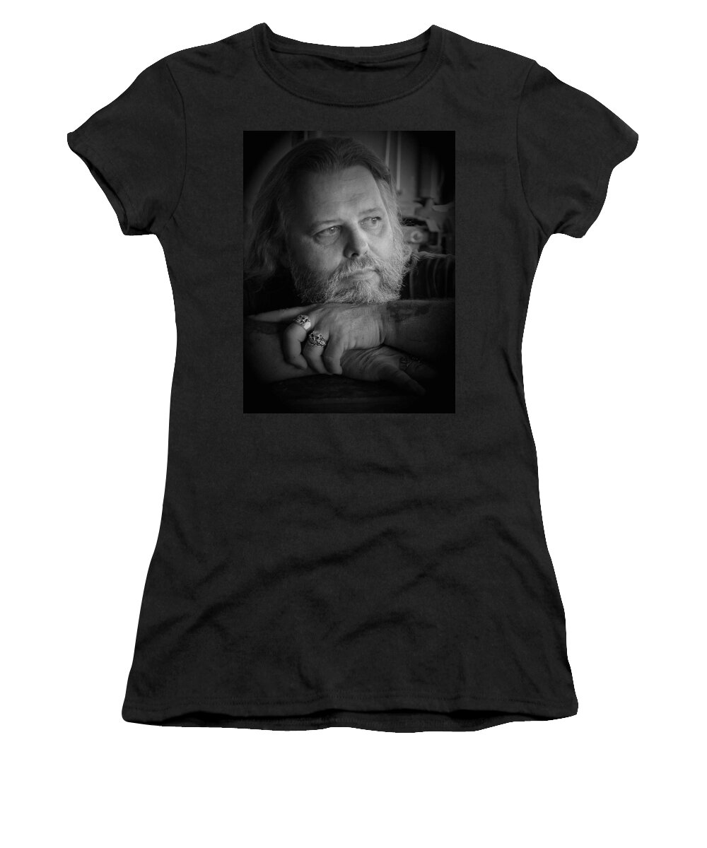 Biker Women's T-Shirt featuring the photograph Dr. Nick by DArcy Evans
