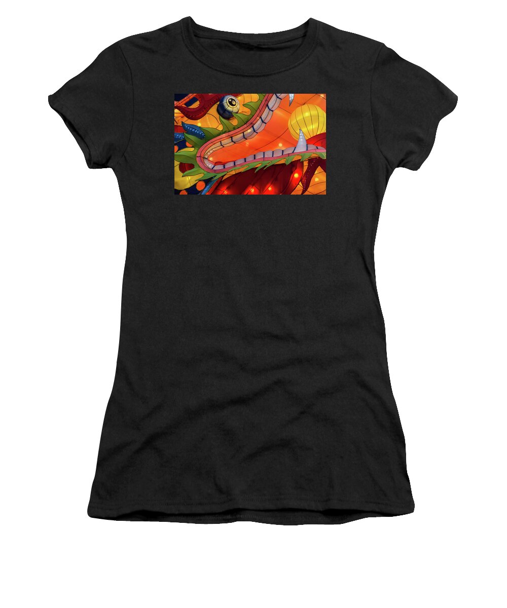Abstract Women's T-Shirt featuring the photograph Dragon by Michael Nowotny
