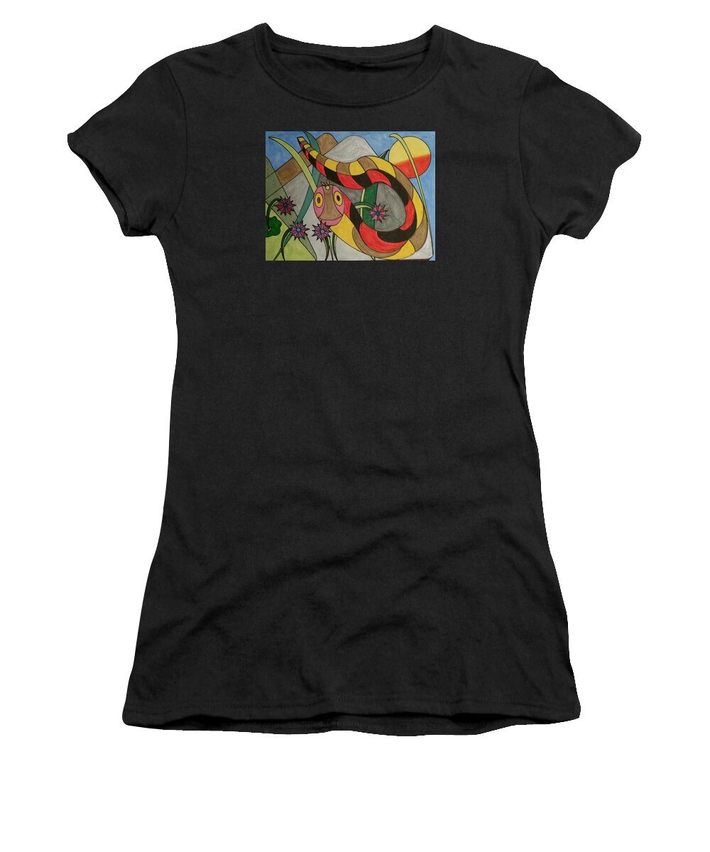 Geometric Art Women's T-Shirt featuring the glass art Dream 142 by S S-ray