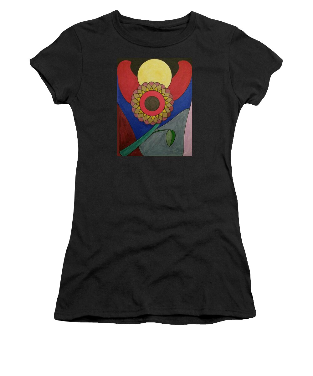 Geometric Art Women's T-Shirt featuring the glass art Dream 149 by S S-ray