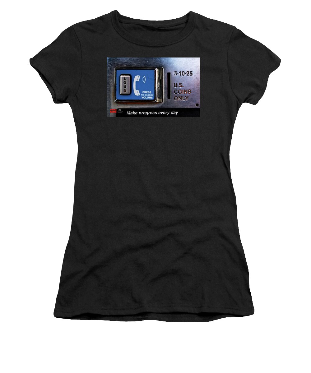 Photography Women's T-Shirt featuring the photograph Drop-A-Dime by Rennie RenWah