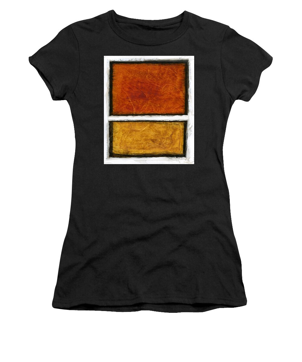 Abstract Women's T-Shirt featuring the painting Early in the Morning Abstract Painting by Karla Beatty