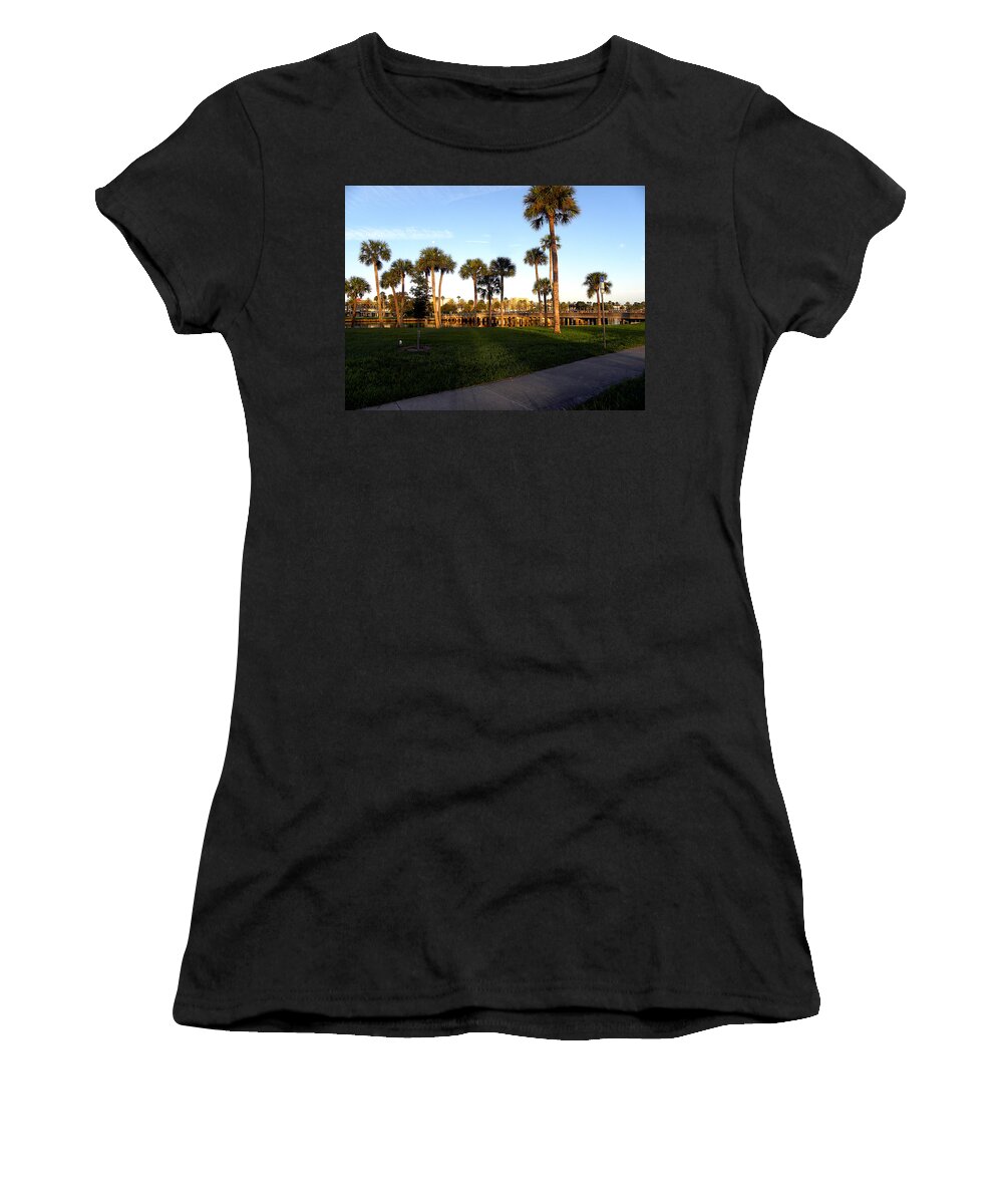 Daytona Women's T-Shirt featuring the photograph Early Morning in Daytona Beach by Christopher Mercer