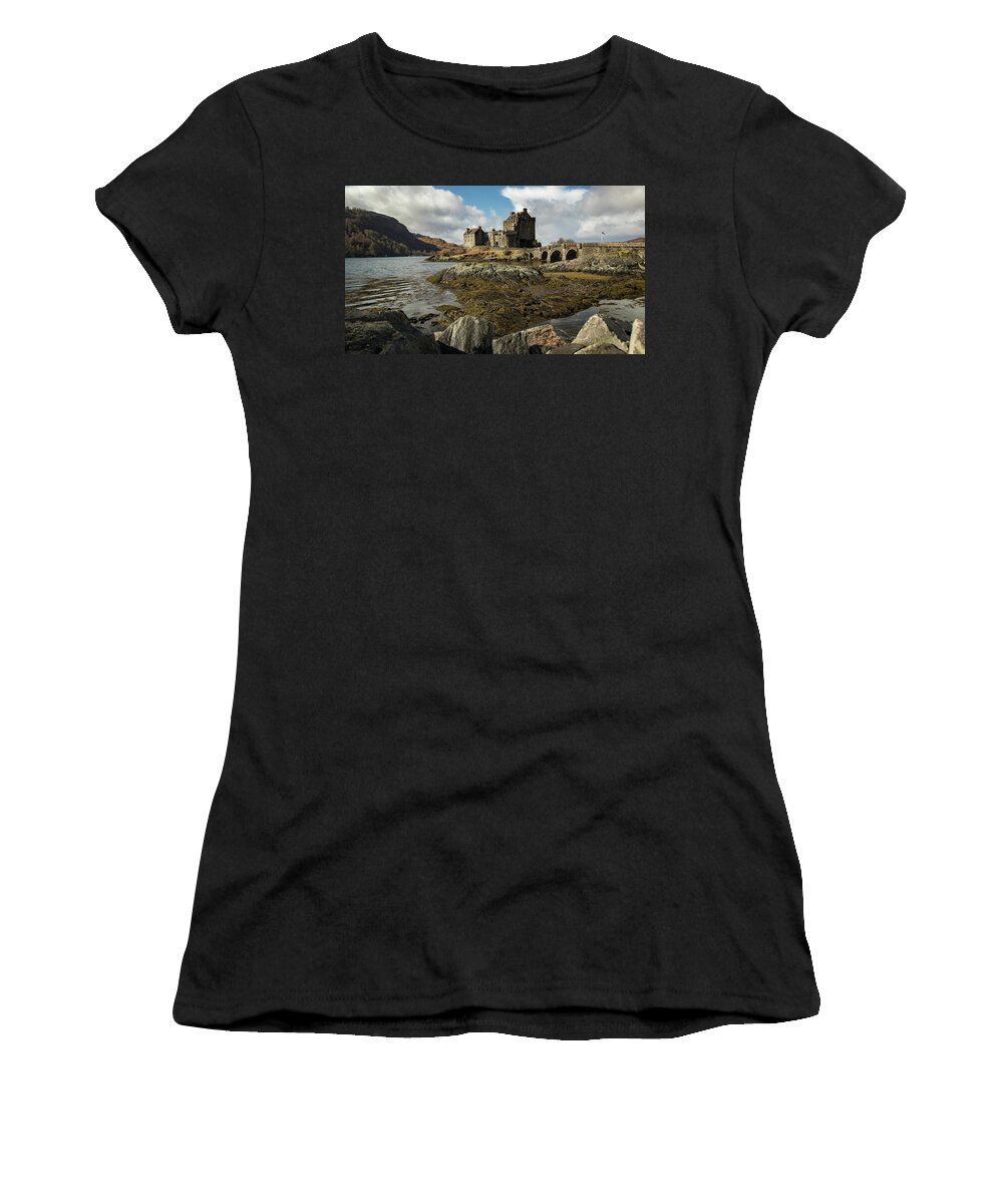 Eilean Donan Castle Women's T-Shirt featuring the photograph Eilean Donan Castle by Holly Ross