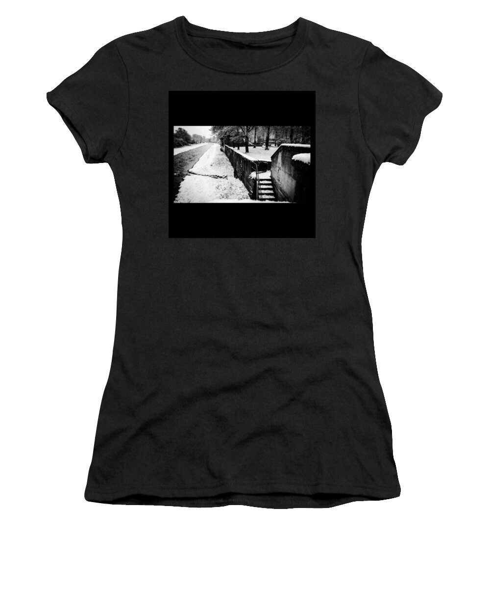 Lumia1520 Women's T-Shirt featuring the photograph Ein Bisschen Winter In by Mandy Tabatt