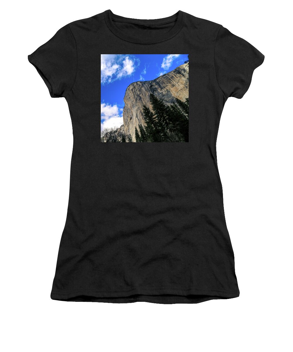 Usa Women's T-Shirt featuring the photograph El Capitan by Alberto Zanoni