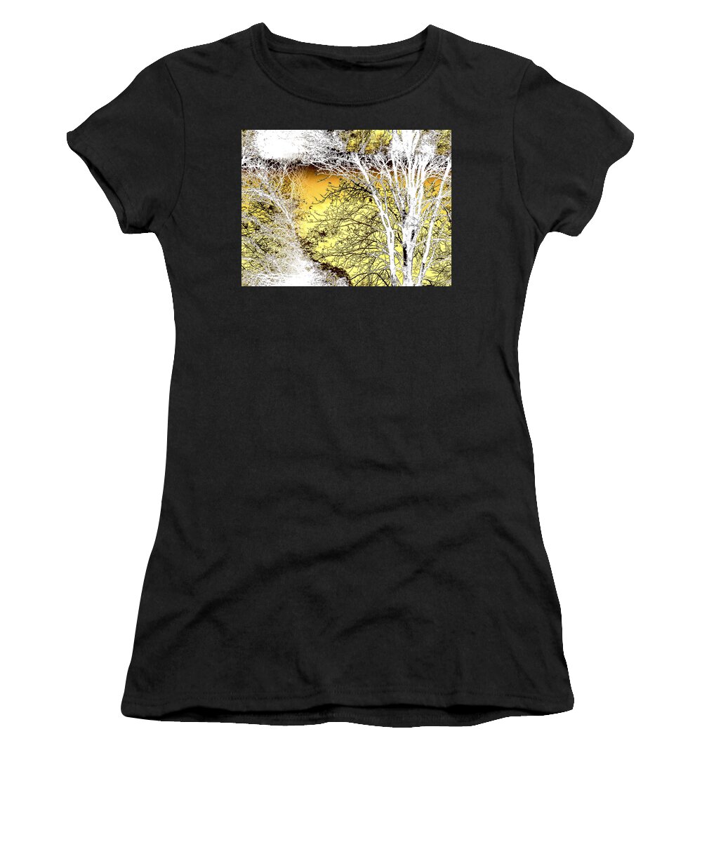 From The Forthcoming Autumn Breaks Photo Album With Music Women's T-Shirt featuring the digital art Elements 69 by The Lovelock experience