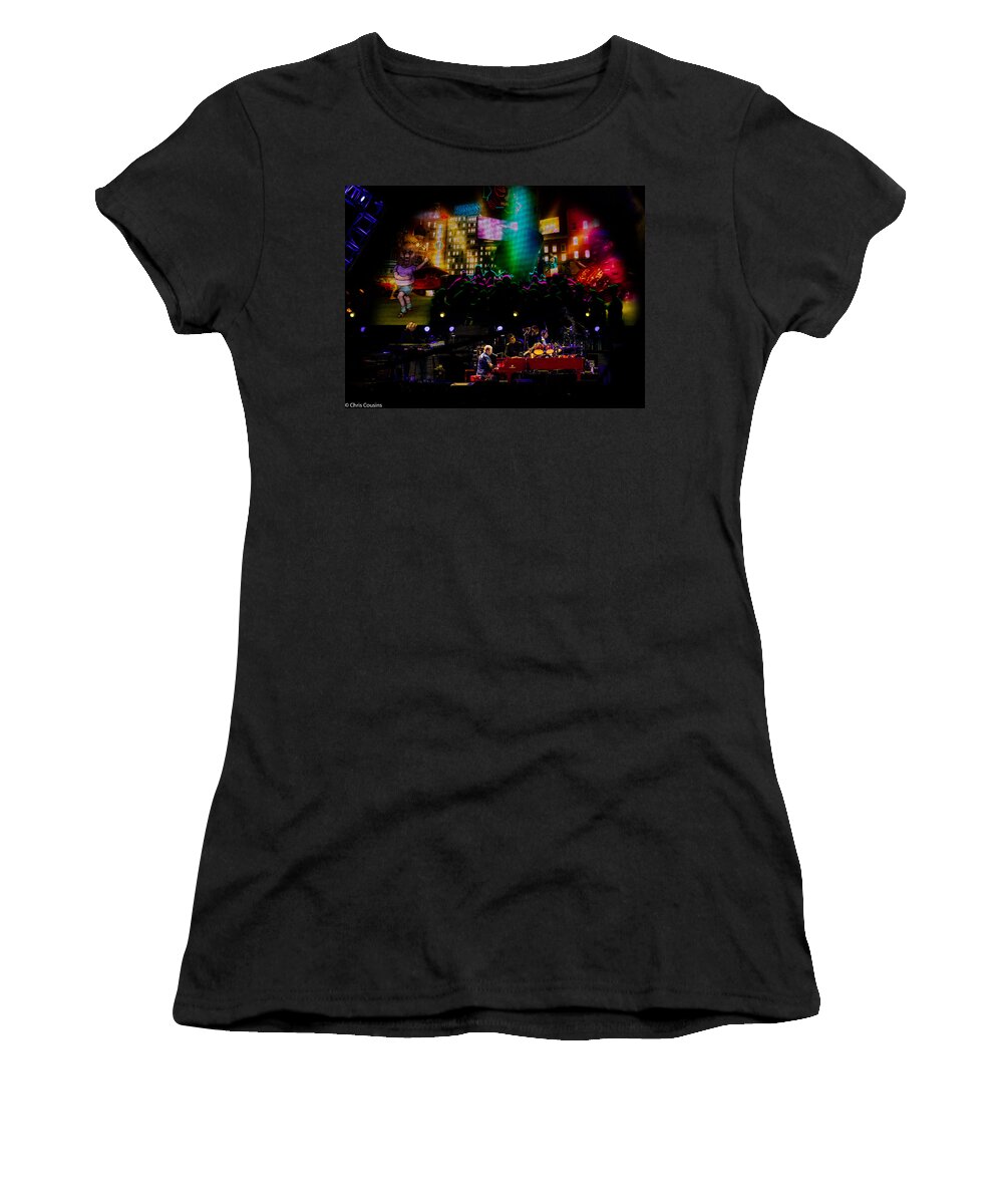 Elton Women's T-Shirt featuring the photograph Elton - Sad Songs by Chris Cousins