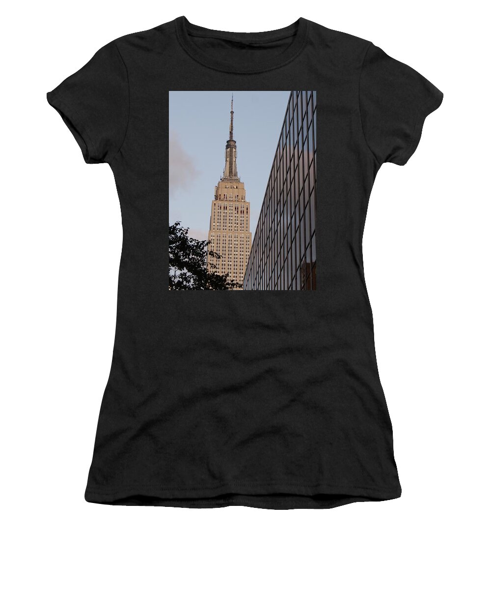 Empire State Building Women's T-Shirt featuring the photograph Empire State Building by Nicholas Small