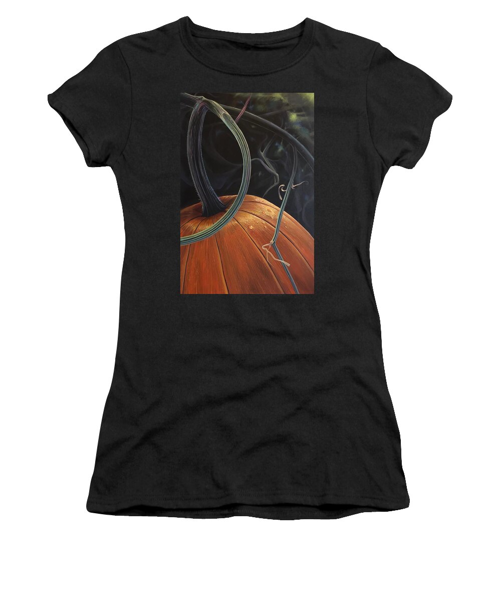 Pumpkin Women's T-Shirt featuring the painting Enchantment by Hunter Jay