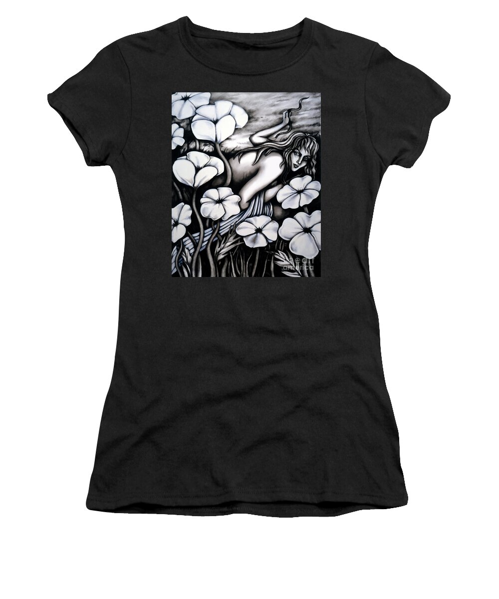 Fantasy Women's T-Shirt featuring the painting Eva by Valerie White