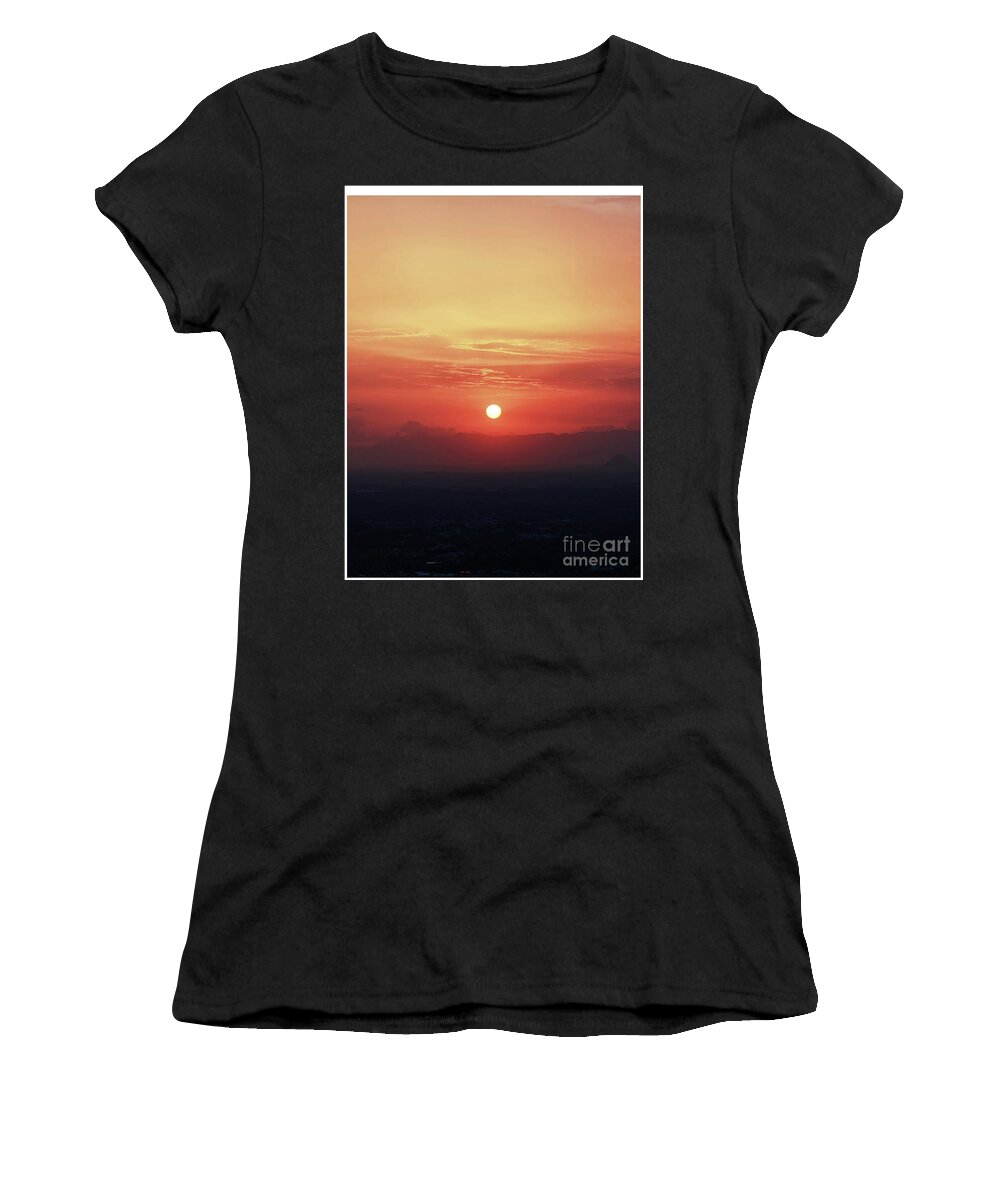 Sunset Women's T-Shirt featuring the photograph Evergreen Sunset by Hari Prakkash