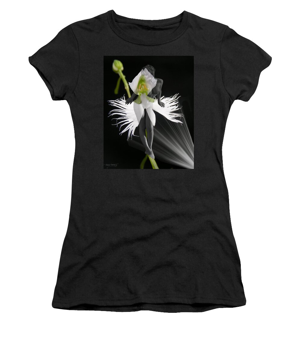 Fleurotica Art Women's T-Shirt featuring the digital art Evy by Torie Tiffany