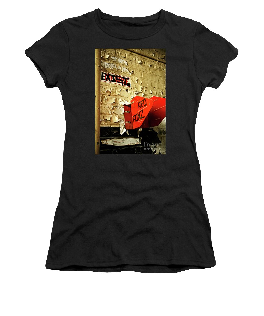 Grunge Women's T-Shirt featuring the photograph Exist by Kathy Strauss