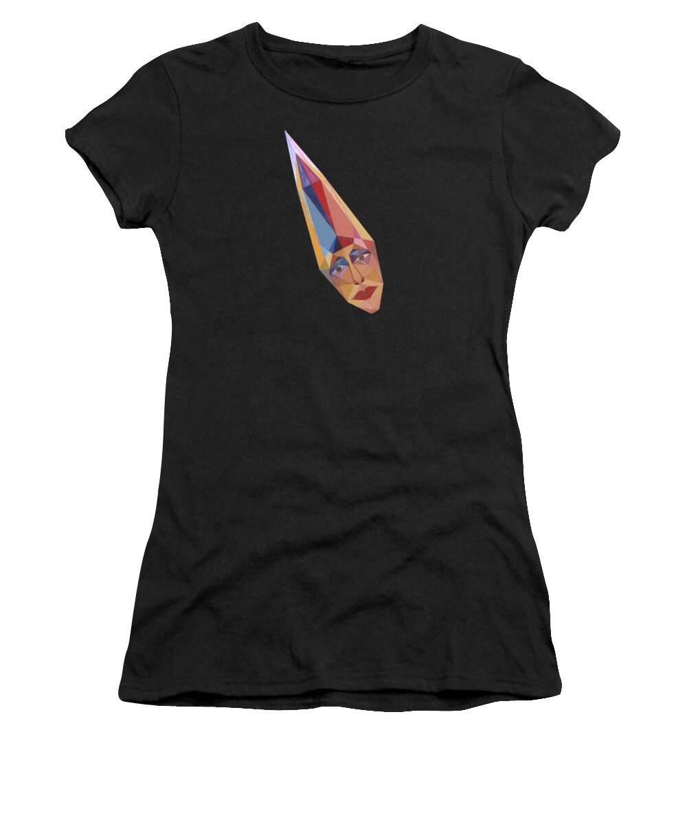 Painting Women's T-Shirt featuring the painting Face of Imperatrice by Michael Bellon