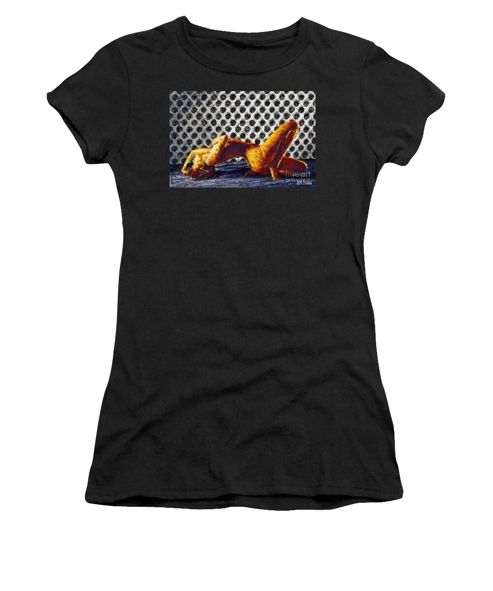 Fantasy Pose Women's T-Shirt featuring the digital art Fantasy Pose II by Humphrey Isselt