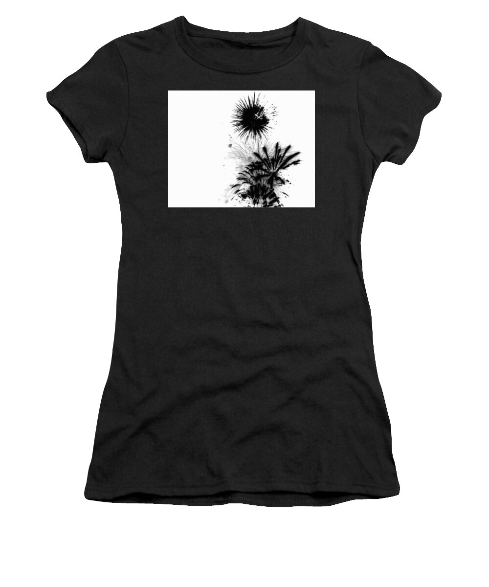 Line Women's T-Shirt featuring the drawing Firework Abstract 9 by Michelle Calkins