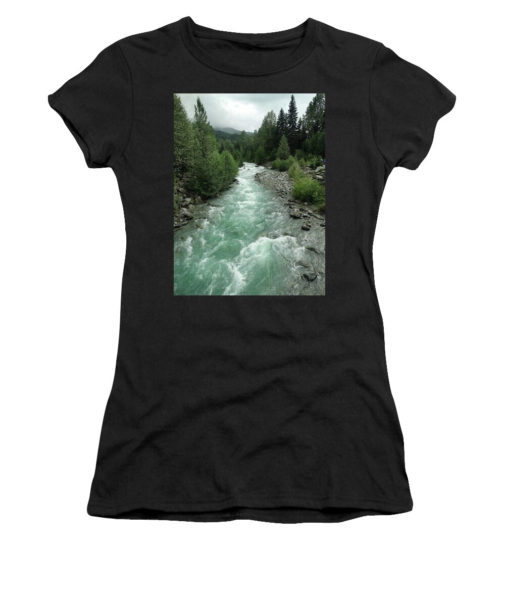 Fitzsimmons Creek Women's T-Shirt featuring the photograph Fitzsimmons Creek by David T Wilkinson
