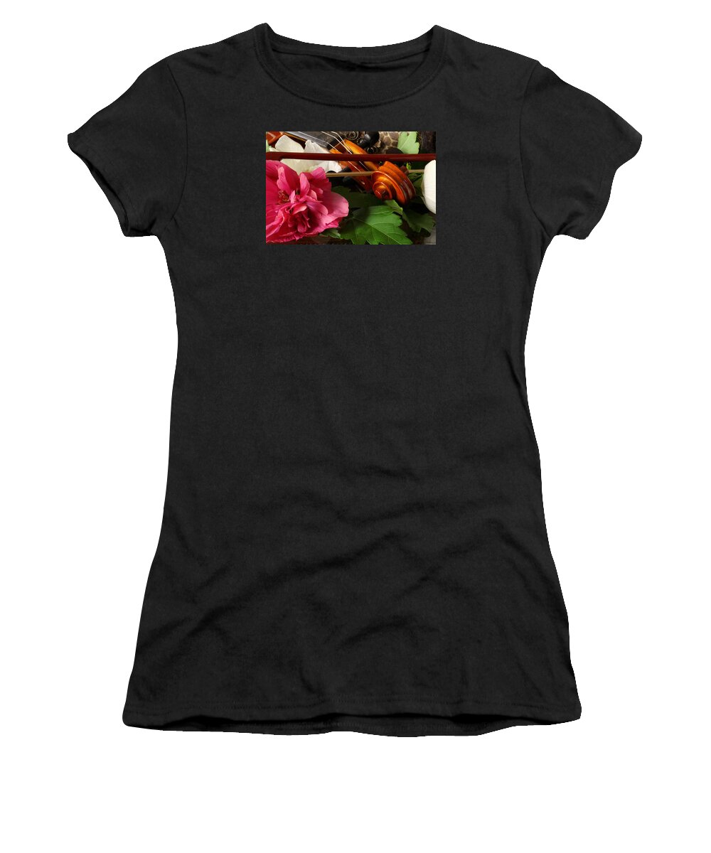 Violin Women's T-Shirt featuring the photograph Flower Song by Robert Och