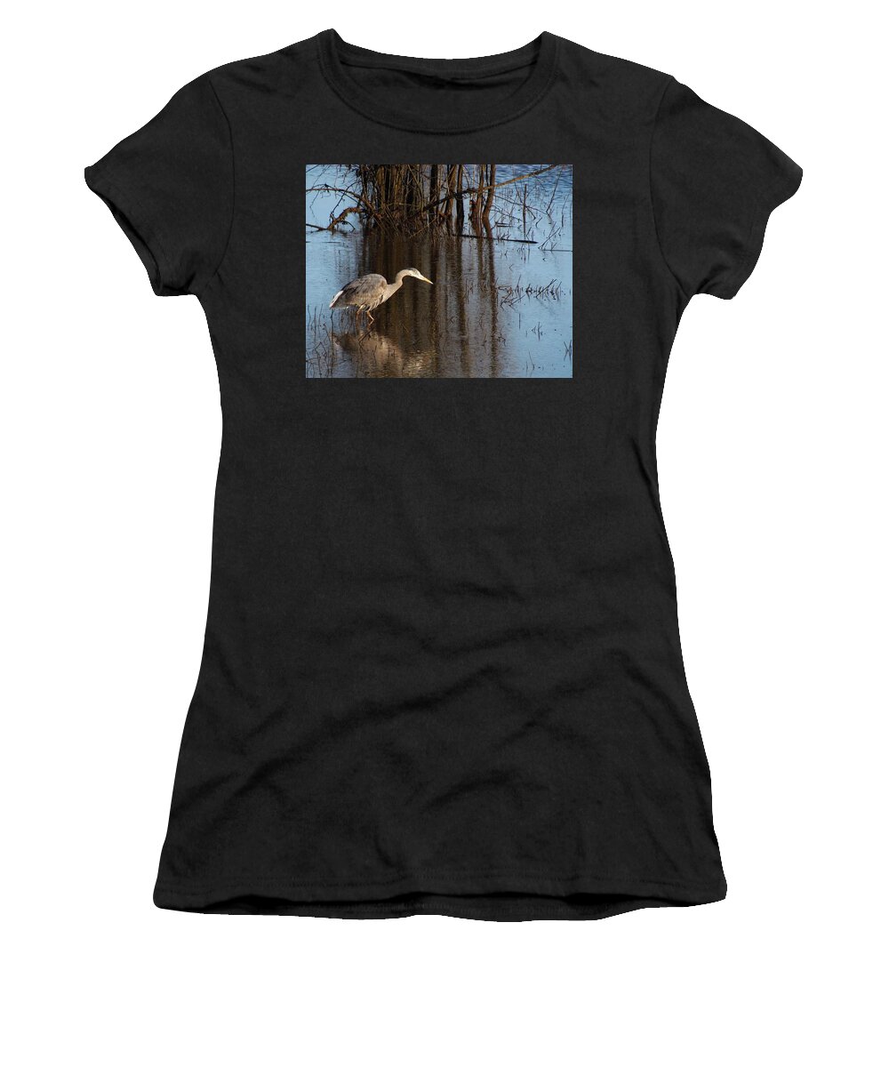Nw Waterfowl Women's T-Shirt featuring the digital art Foraging by I'ina Van Lawick
