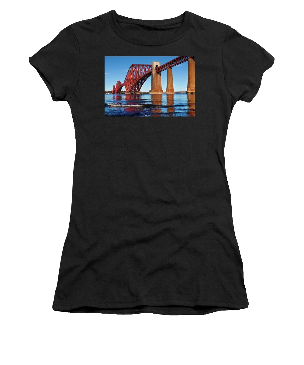 Forth Bridge Women's T-Shirt featuring the photograph Forth Bridge by Micah Offman