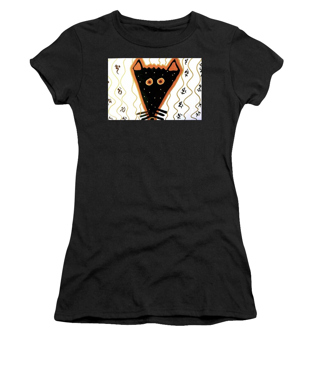 Fox Women's T-Shirt featuring the mixed media Fox by Clarity Artists