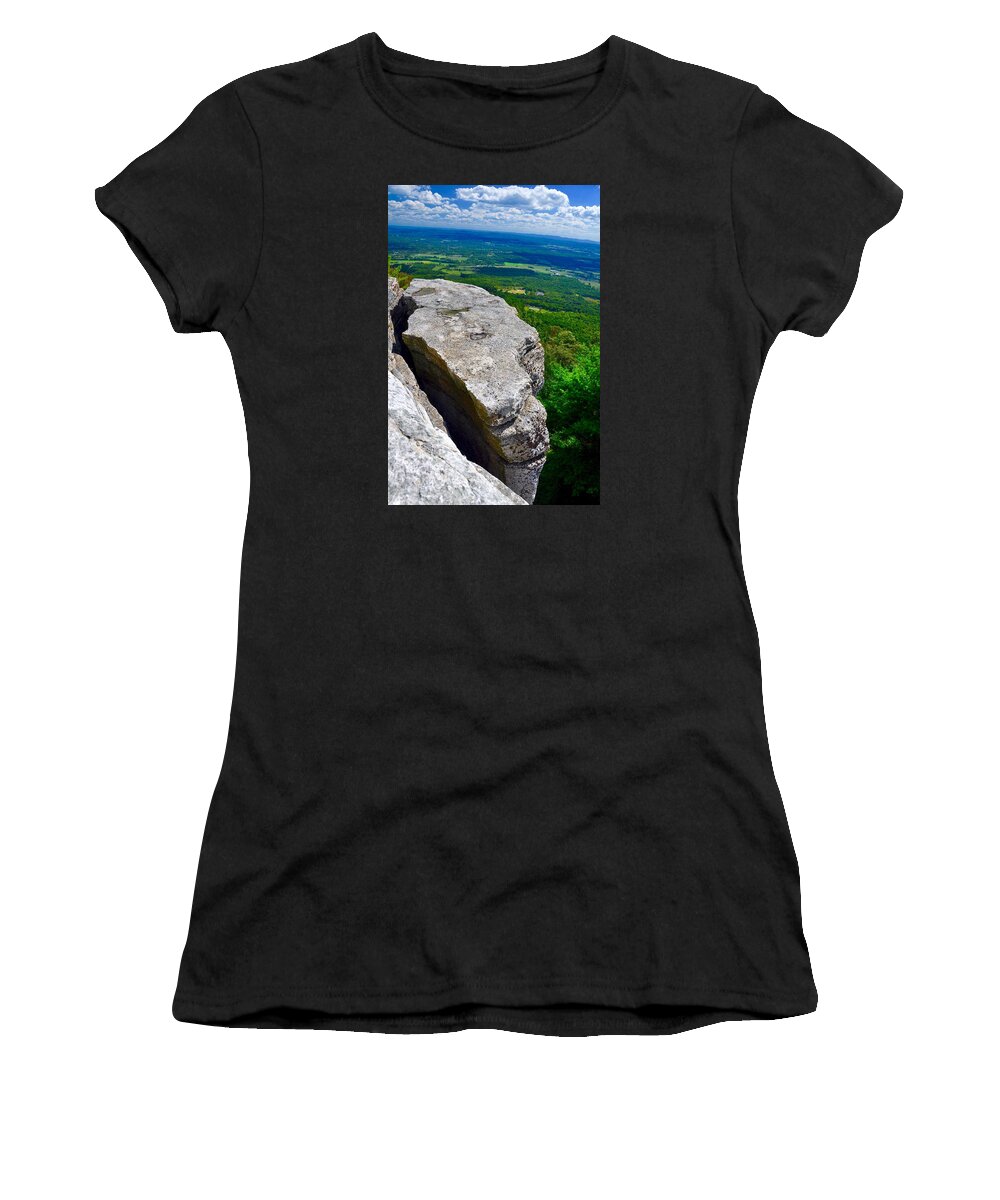 #landscape Women's T-Shirt featuring the photograph Hiking Minnewaska by Cornelia DeDona