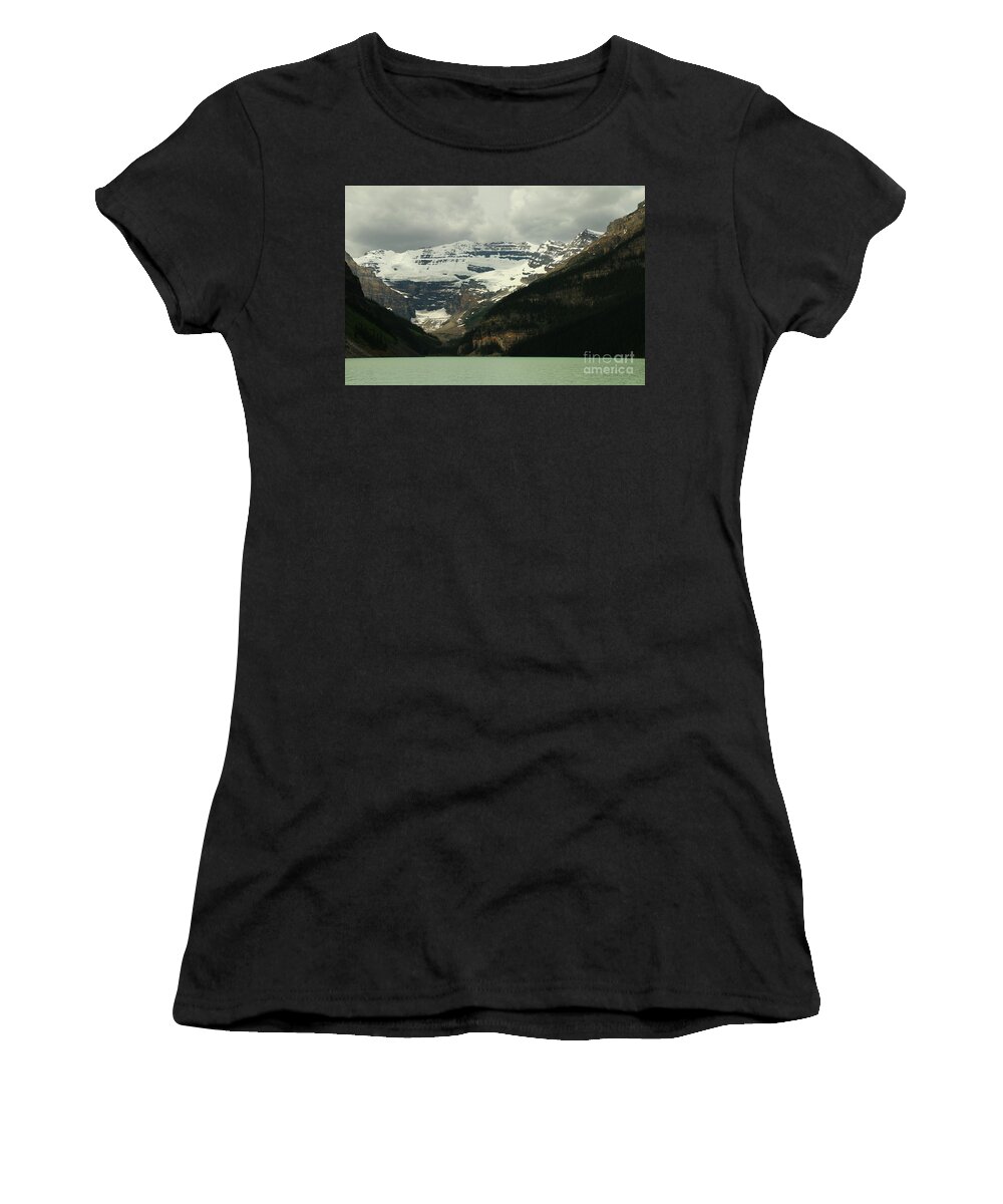 Mountain Women's T-Shirt featuring the photograph Glacier And Lake Louise by Christiane Schulze Art And Photography
