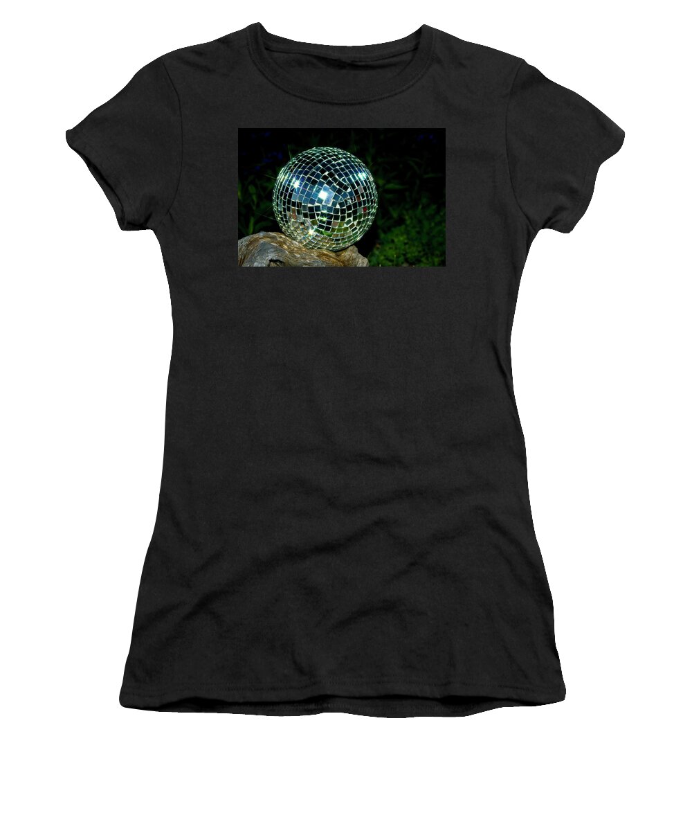 Night Women's T-Shirt featuring the photograph Glass on wood by Albert Seger