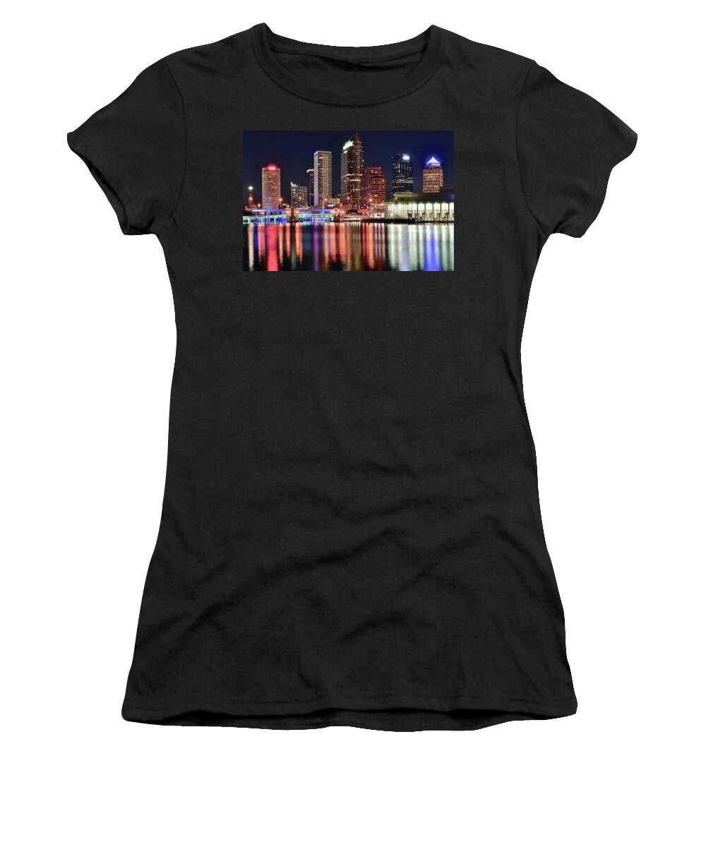 Tampa Women's T-Shirt featuring the photograph Glorious Tampa Bay Florida by Frozen in Time Fine Art Photography