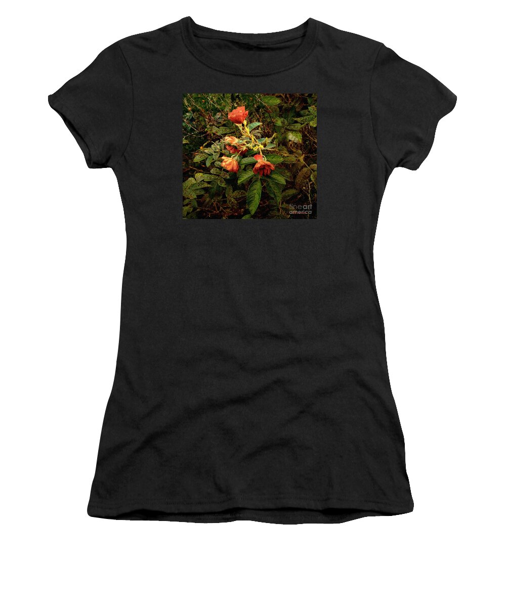 Roses Women's T-Shirt featuring the painting Glorious Tangle by RC DeWinter