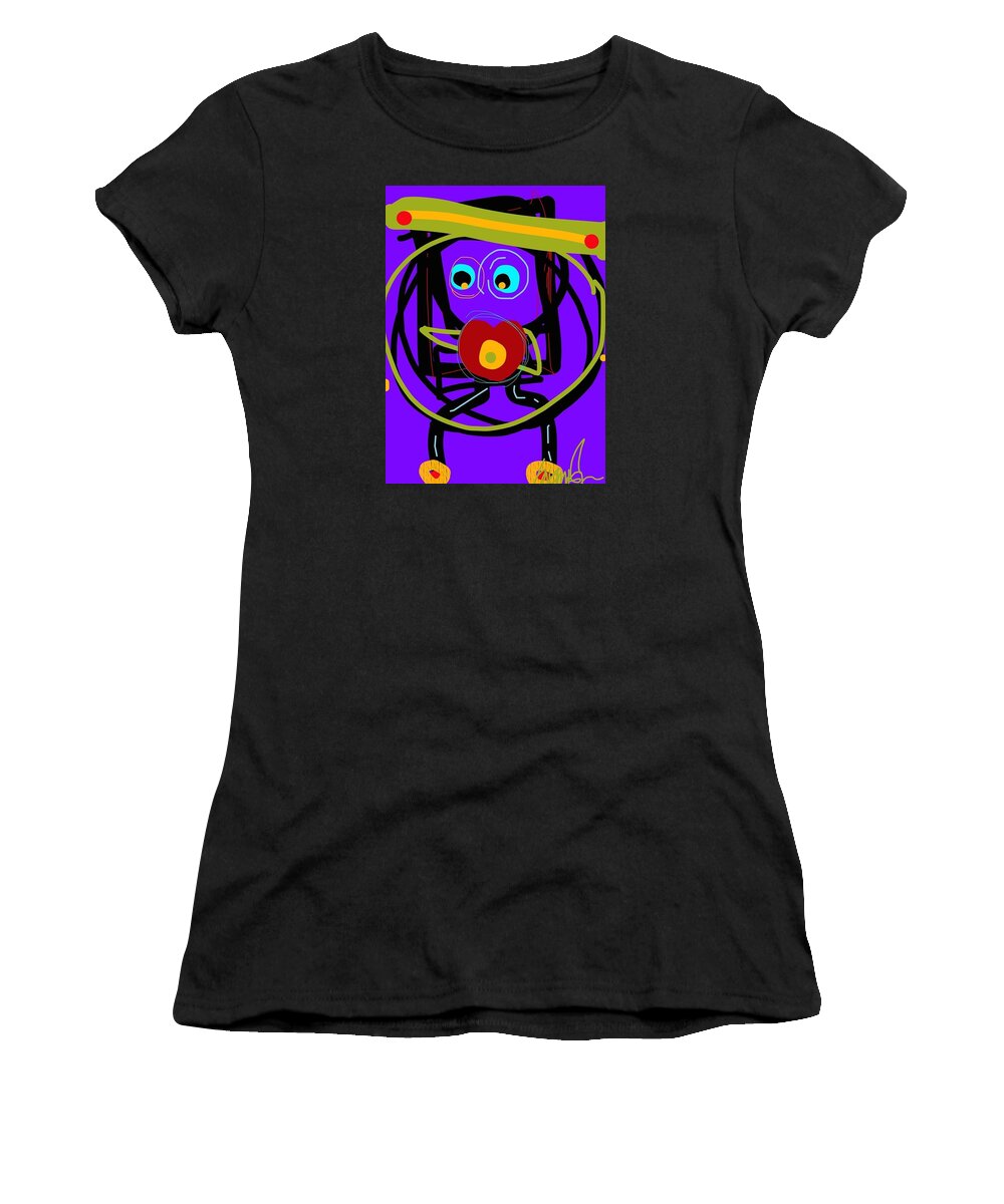 Abstract Women's T-Shirt featuring the digital art Go For It by Susan Fielder