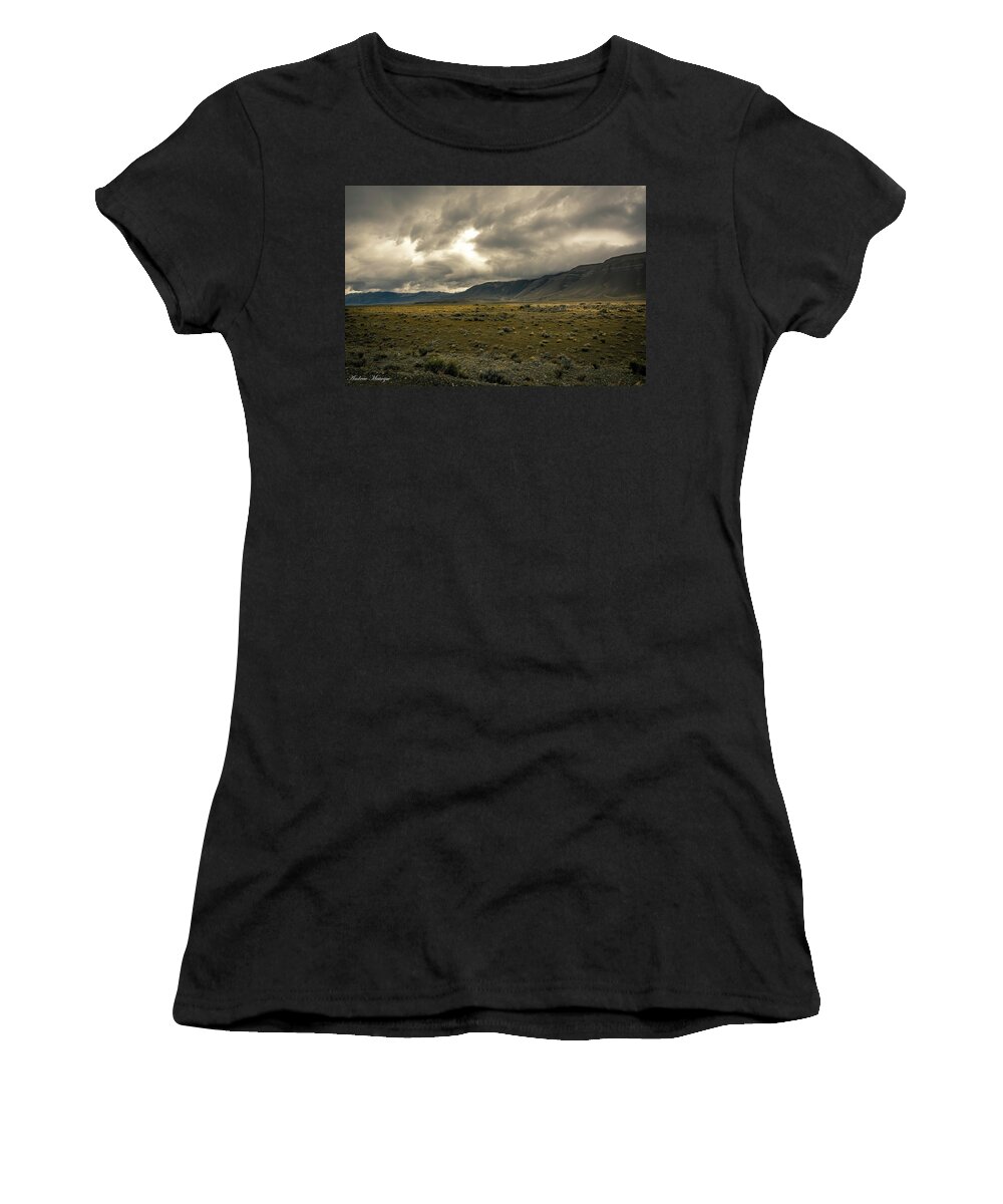 Storm Women's T-Shirt featuring the photograph Golden Storm by Andrew Matwijec