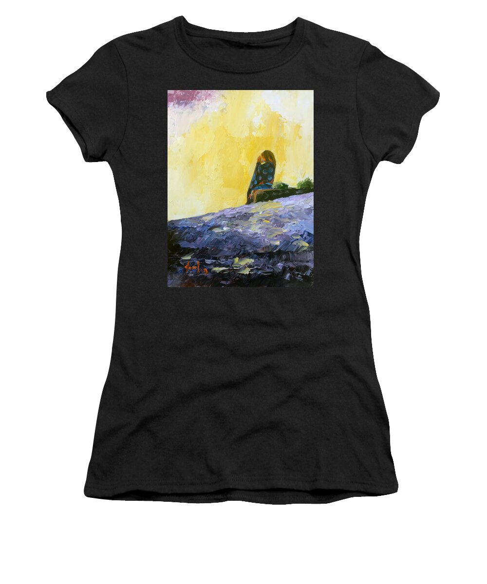 Bahamas Women's T-Shirt featuring the painting Good Morning Sun by Josef Kelly