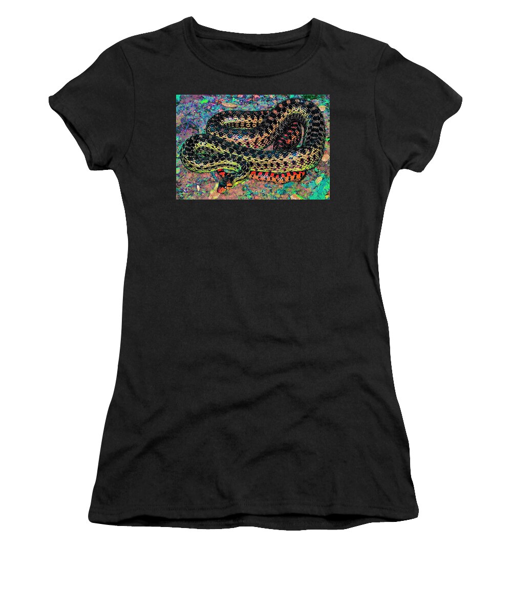 Nature Women's T-Shirt featuring the photograph Gopher Snake by Pamela Cooper