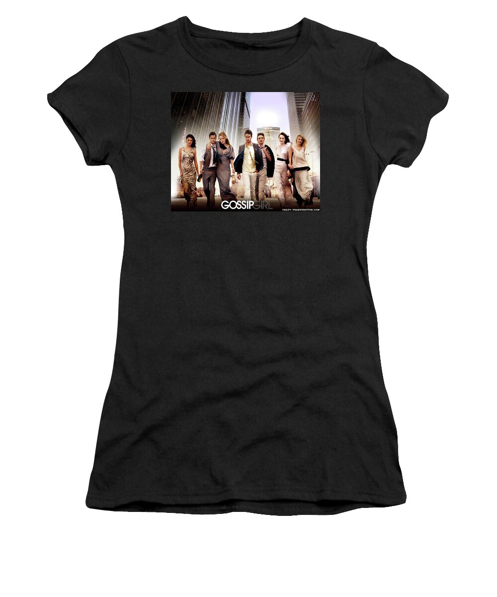 Gossip Girl Women's T-Shirt featuring the digital art Gossip Girl by Maye Loeser