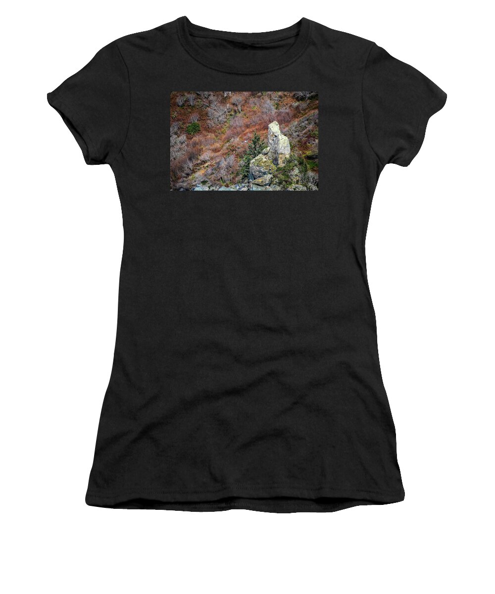 Rock Women's T-Shirt featuring the photograph Guarding Her People by Bryan Spellman