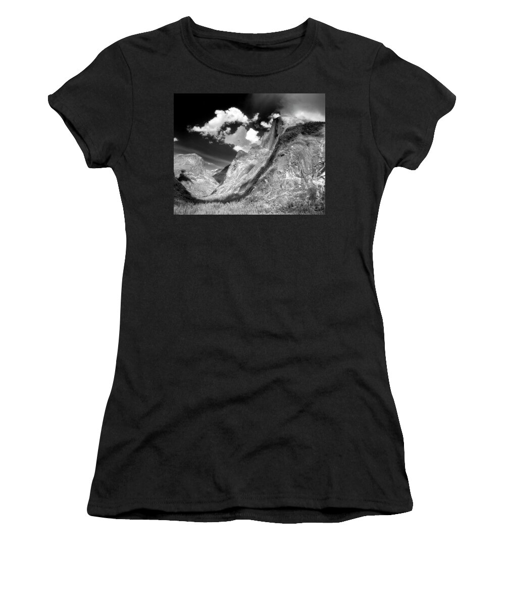 Yosemite Women's T-Shirt featuring the photograph Half Dome - alternative view - Yosemite by Steve Ellison
