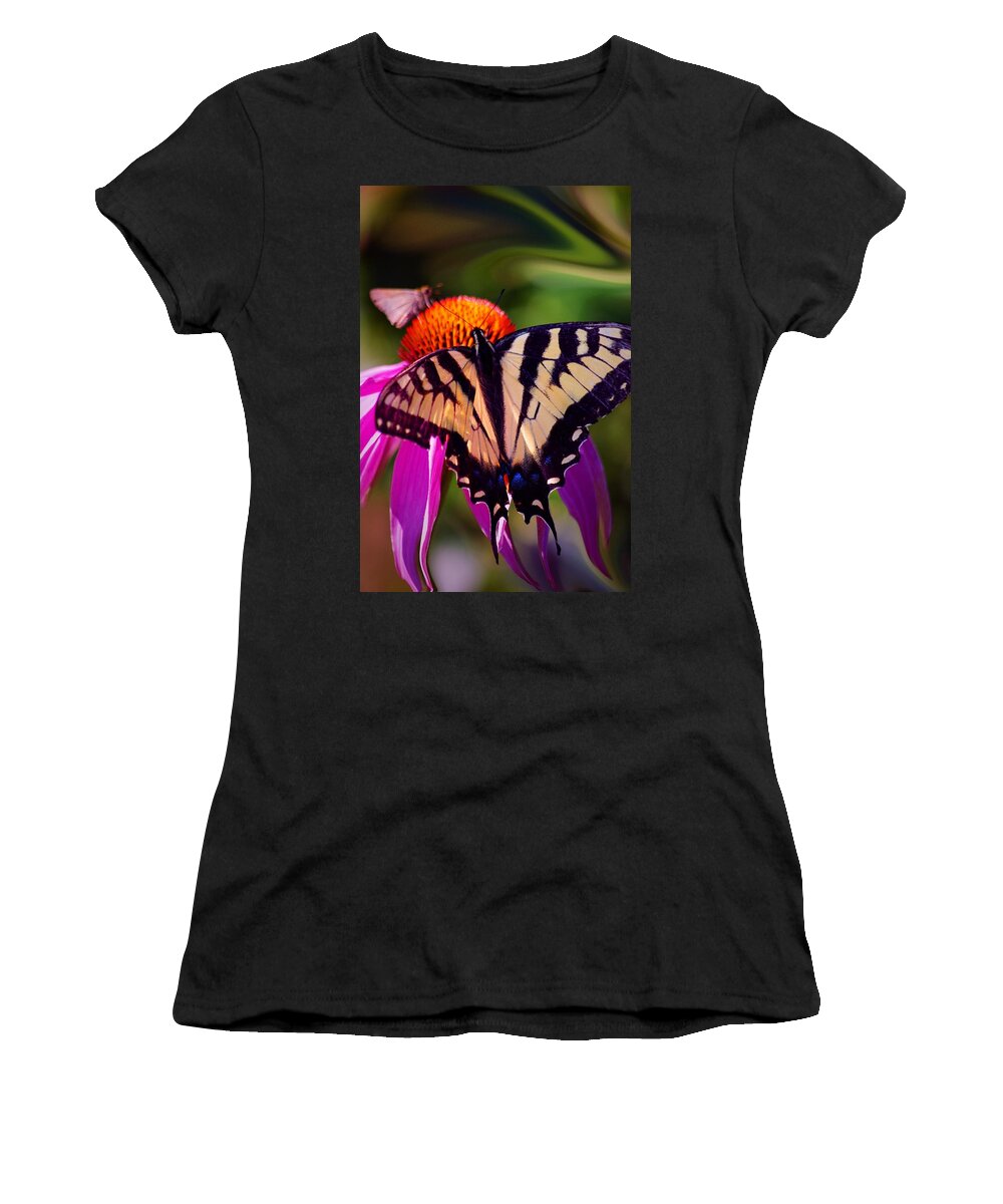 Flowers Women's T-Shirt featuring the photograph Happiness in Our Own Gardens... by Arthur Miller