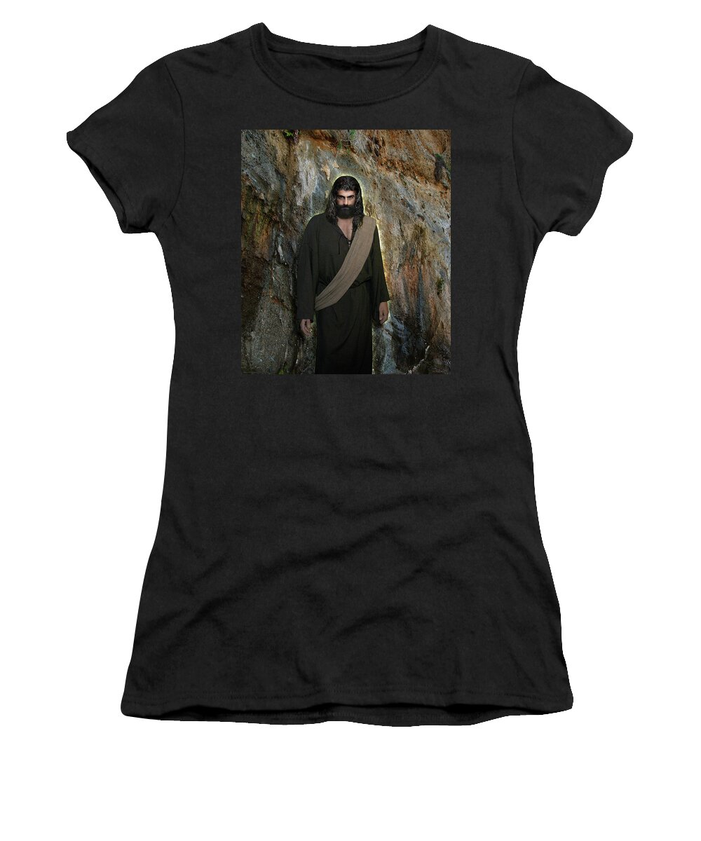 Alex-acropolis-calderon Women's T-Shirt featuring the photograph He Will Give You Power by Acropolis De Versailles