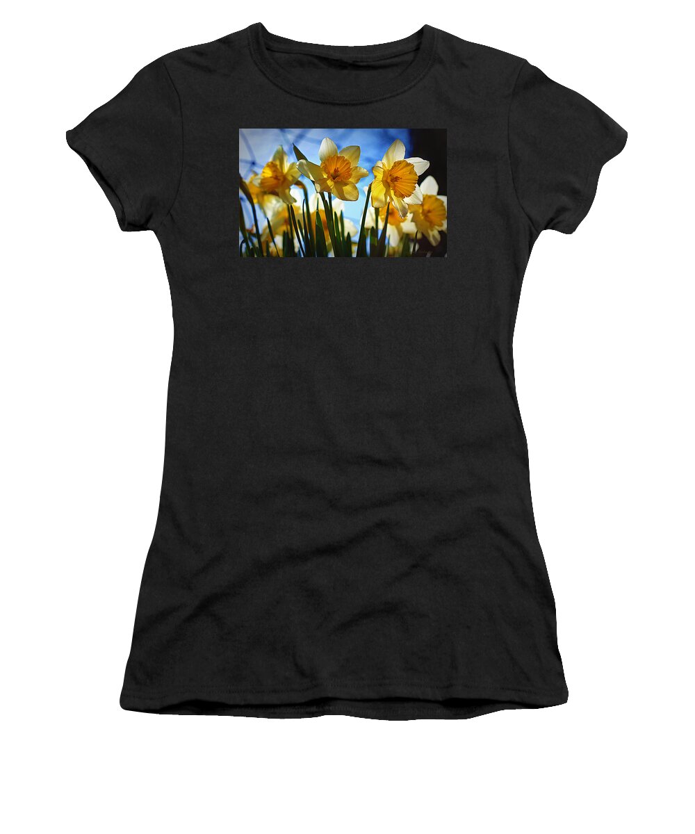 Flower Women's T-Shirt featuring the photograph Hello Spring by Cricket Hackmann