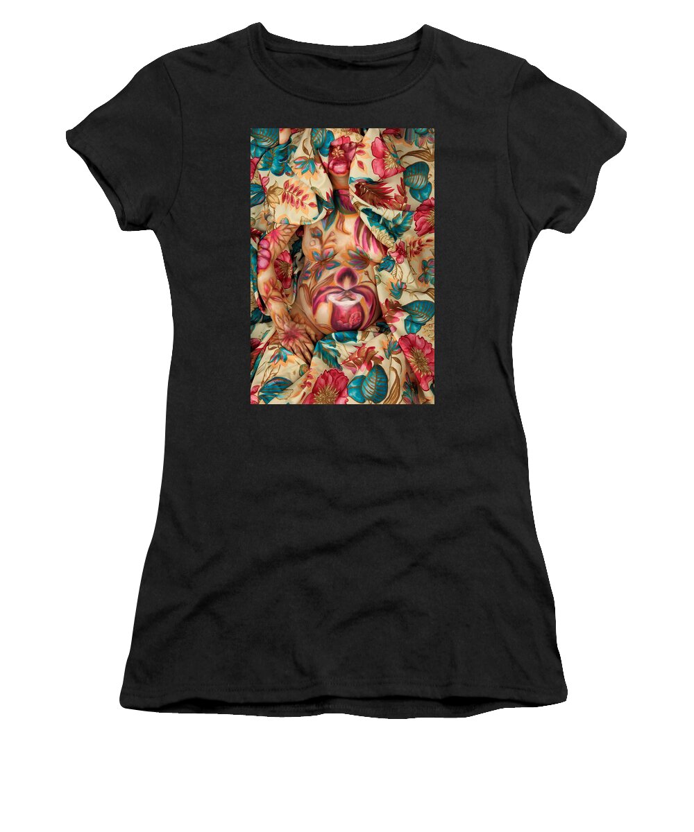 Angela Rene Roberts Women's T-Shirt featuring the photograph Hidden Gift by Cully Firmin