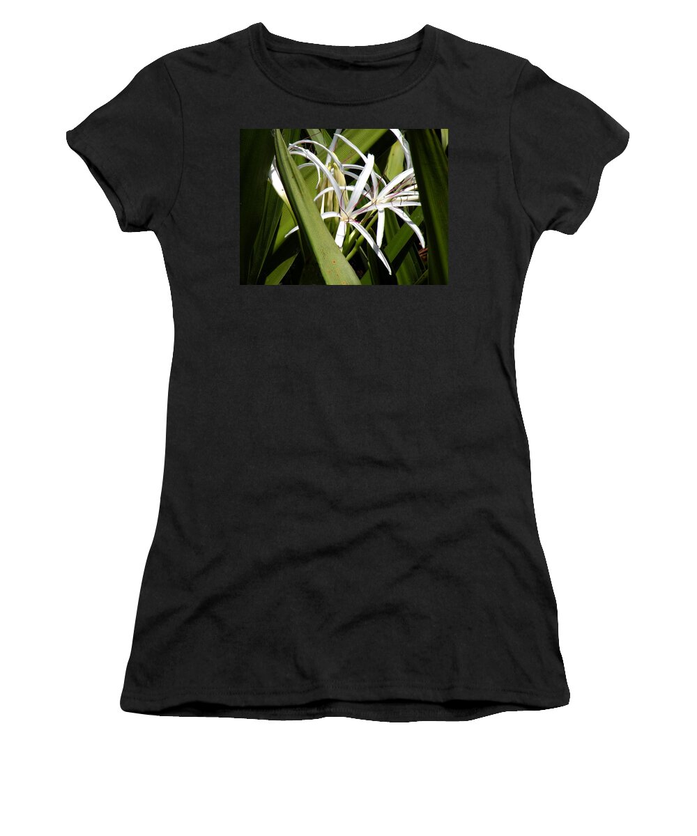 Flowers Women's T-Shirt featuring the photograph Hidden Swamp Lily by Rosalie Scanlon