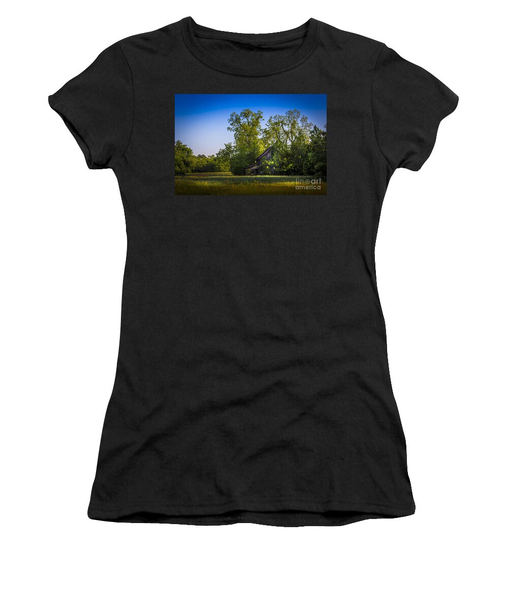Barns Women's T-Shirt featuring the photograph Hidden Treasures by Marvin Spates