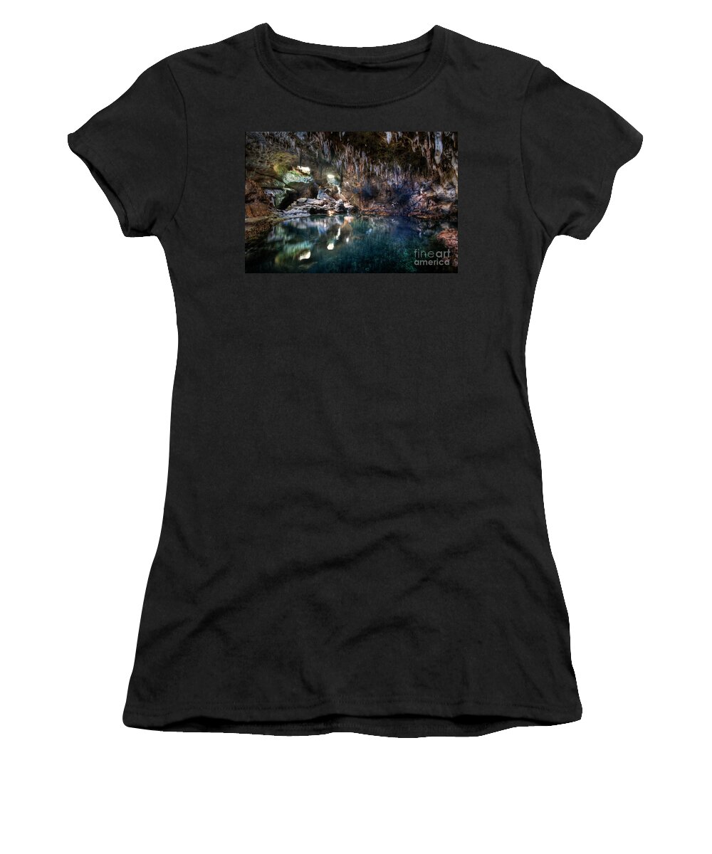Art Women's T-Shirt featuring the photograph Hinagdanan Cave by Yhun Suarez