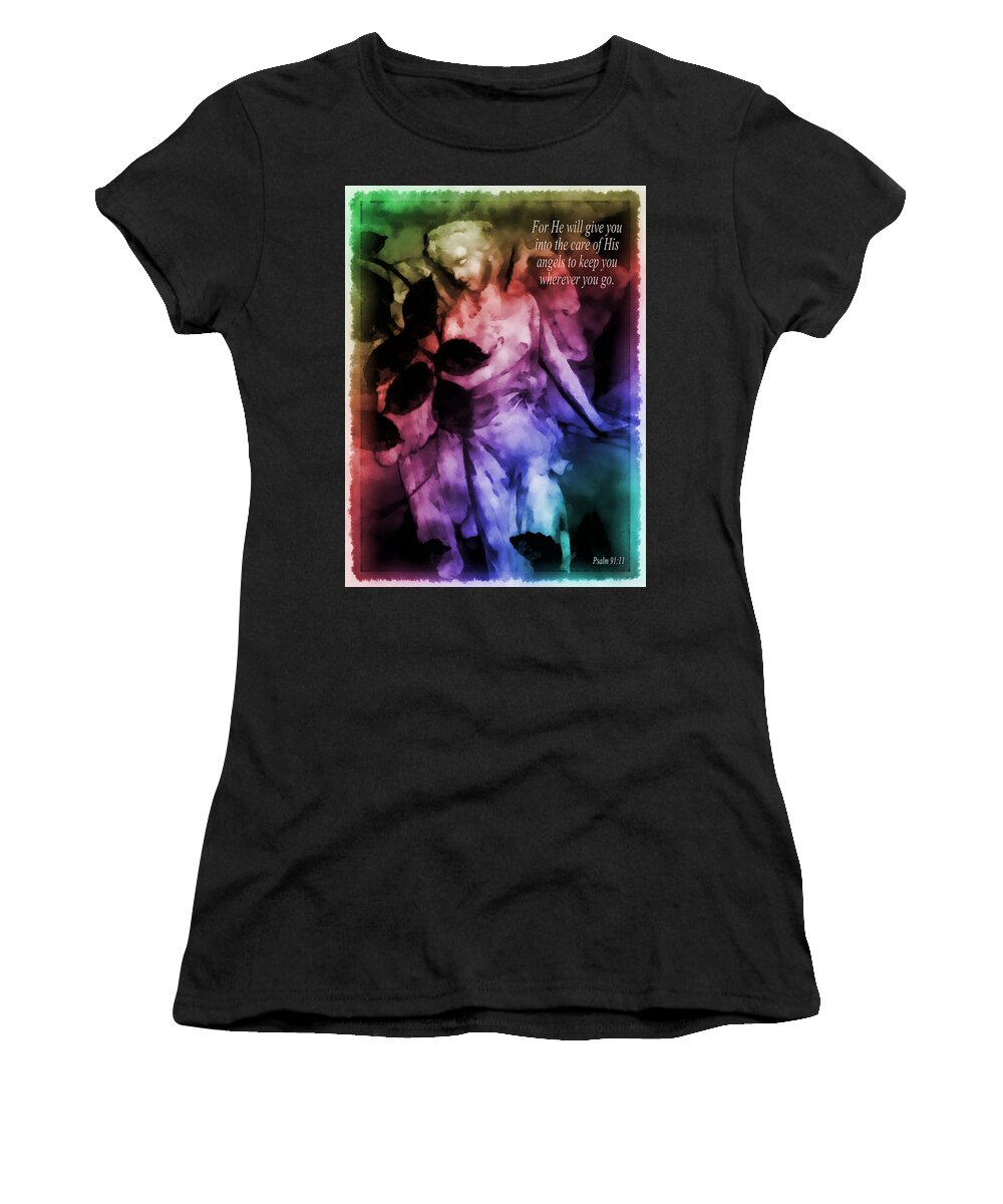 Angel Women's T-Shirt featuring the photograph His Angels 2 by Angelina Tamez