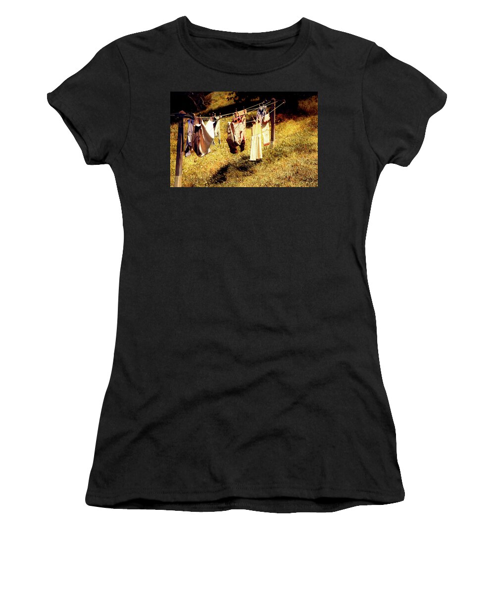 Hobbits Women's T-Shirt featuring the photograph Hobbit Clothes by Kathryn McBride